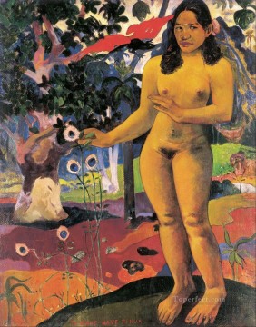 150の主題の芸術作品 Painting - 楽しい土地 ポール・ゴーギャンのヌード印象派